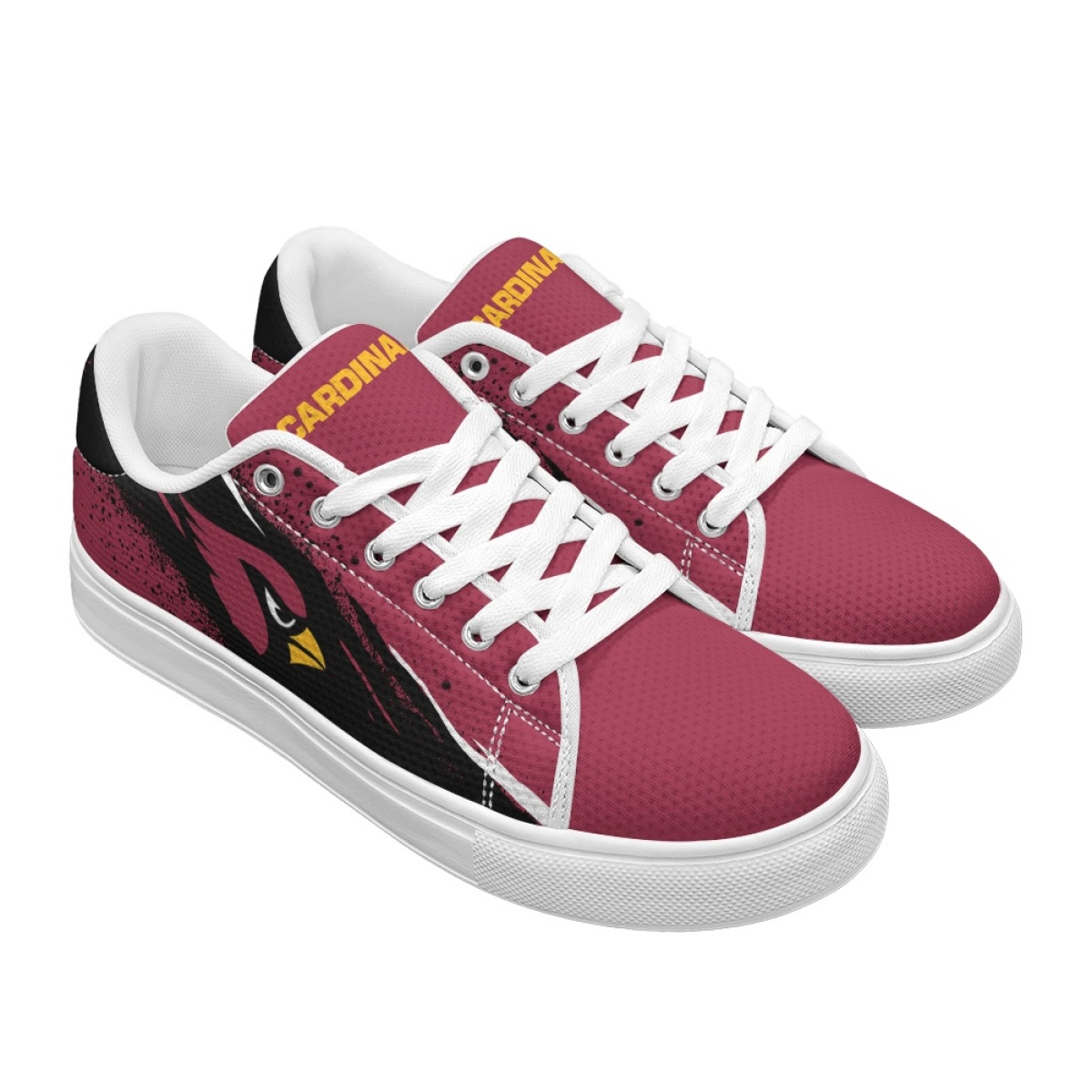 Women's Arizona Cardinals Low Top Casual Sneakers/Shoes 001